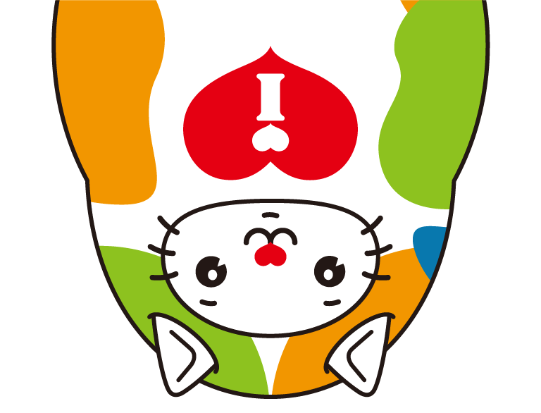 ひょこひょこ出てくるいずにゃん