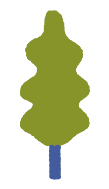 木1本のイラスト